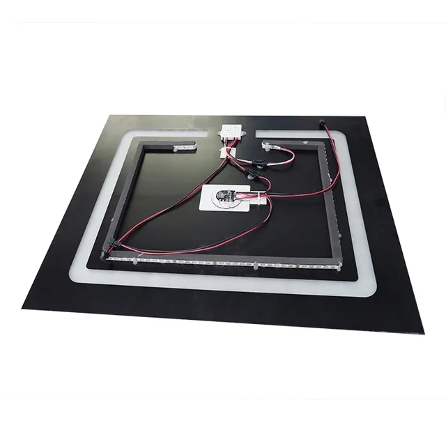 Three-Color LED USB Interface Audio Charging Panel Wireless Charging Module Touch Screen Intelligent Control Bedside Table Panel