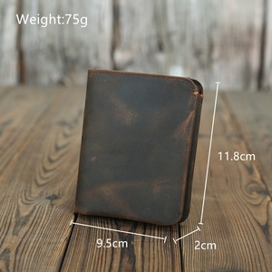 Ando Bag Vintage Genuine Cowhide Leather Bifold <b>Wallet</b> <b>for</b> <b>Men</b> Compact <b>Card</b> <b>Holder</b> - Product Image 2