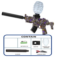 Pistola de Bolas de Gel MP5 KK Nueva, Pistola de Bolas Eléctrica de Alta Velocidad Recargable, Automática, de Material Suave para Niños