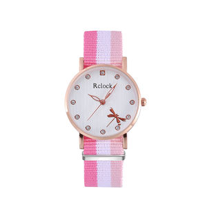Bracelet de montre multicolore tricoté en toile élégante <span class=keywords><strong>belle</strong></span> montre à quartz pour femme bas prix accepte les montres personnalisées - Product Image 1