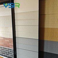 Panneau mural sandwich extérieur gris noir Chili 16-20 mm, couleur bois, décoratif, en métal gaufré 3D, avec mousse PU sculptée