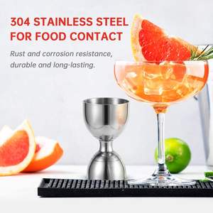 Jigger en acier inoxydable de 30/60 ml avec impression de logo personnalisée, <span class=keywords><strong>prix</strong></span> d'usine, jigger double sans soudure de style <span class=keywords><strong>japonais</strong></span> pour bar - Product Image 4