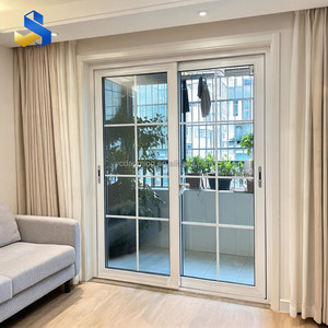 <span class=keywords><strong>Porte</strong></span> extérieure simple moderne entièrement vitrée en PVC insonorisé - Product Image 4