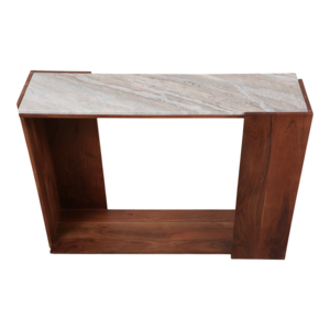 Consolle Moderna con Piano in Marmo, Tavolino Stretto per Ingresso e Soggiorno, Arredamento Elegante - Product Image 5