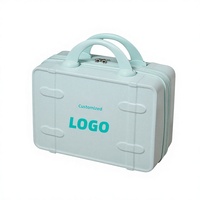 Valise à fermeture éclair pour PC 14 pouces, fabriquée sur mesure directement du fabricant, étui à maquillage imperméable exquis, trousse de toilette, boîte cadeau portable
