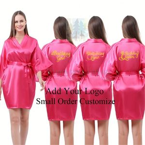 Bridal Shower Party Wedding Morning Robe Decoration Kimono <strong>Dress</strong> Lingerie Bride <strong>Bridesmaid</strong> Sleepwear Mother's Groom Gown - Product Image 4