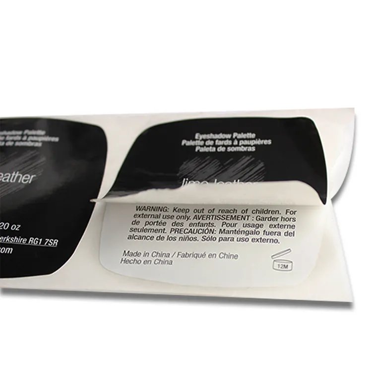 Custom Afdrukken Dubbelzijdig Label Zelfklevende Multi Layer Etiketten Sticker Voor Geneeskunde Cosmetica Fles Papier Voedsel Accepteren