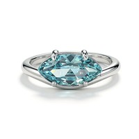 Bijoux fins, bague en argent sterling S925 avec diamant marquise à haute teneur en carbone pour femmes, à porter tous les jours, polyvalente, bague en argent plaqué or 18 carats