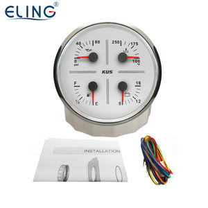 <span class=keywords><strong>KUS</strong></span> 110mm 3IN1 4IN1 다기능 게이지 회전 속도계 연료 레벨 수온. 자동 범선 트럭 용 오일 압력 전압계 12V - Product Image 6