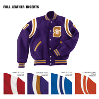 Grosir jaket huruf Baseball jalanan tinggi kebesaran ukuran Plus kustom tambalan Logo bordir jaket Bomber Universitas kelembaban