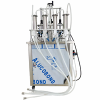 Pompe péristaltique semi-automatique à quatre buses de pulvérisation, machine de remplissage sous vide pour parfums et cosmétiques