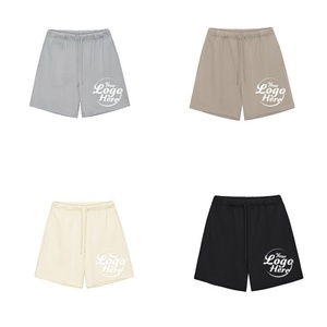 Premium 100% Cotton Men's Casual Shorts 380G Heavyweight Fabric in <b>Neutral</b> Tones High Quality Men's Shorts - Product Image 6