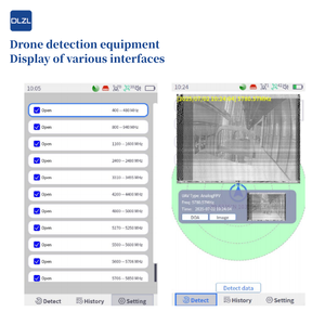 2025 Yeni Taşınabilir Profesyonel Drone Dedektörü 70-6000MHz Tam Bant Algılama Uzaktan Kimlik Çözünürlüğü Desteği Gerçek Zamanlı Pilot 3km - Product Image 5