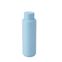 Termo de Doble Pared con Aislamiento de 600 ml, Libre de BPA, Color Sólido, Botella de Agua Fría y Caliente de Acero Inoxidable de 20 oz para Deportes