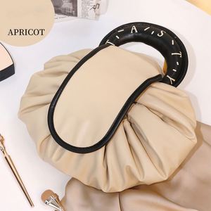 New Upgrade Travel Flat <b>Makeup</b> Pouch Lazy <b>Drawstring</b> Cosmetic <b>Bag</b> - Product Image 4