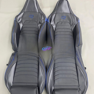 <span class=keywords><strong>Fundas</strong></span> de Asiento de Coche Personalizadas de Cuero Sintético y Gamuza para 5 Plazas para Volkswagen Golf, <span class=keywords><strong>VW</strong></span> Golf, Caddy, Passat B8, Transporter <span class=keywords><strong>T5</strong></span>, Polo T4 - Product Image 1