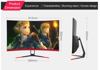 Écran large 165 Hz IPS sans cadre incurvé 1500R 23,8/27 pouces 1K Temps de réponse de 1 ms 99 % sRGB Contraste 1000:1 Moniteur de jeu