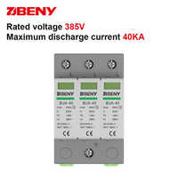 BENY AC parafoudre parafoudre SPD 3P 385V AC dispositif de protection contre les surtensions pour l'application solaire PV