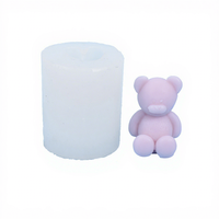 Neue Ideen Bär Silikon form Schokoladen formen Seife 3D Kuchen form Bär Silikon formen für Harz Jelly Candy Backen Eiswürfel formen