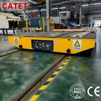 Carro de transferencia ferroviaria de 30 toneladas para manejo en muelles de fábrica, carro de transporte plano eléctrico para movimiento de carga pesada