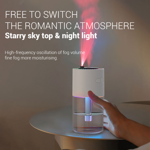 Neuer tragbarer Luftbe feuchter Home Car Ultraschall Nebel macher Luftbe feuchter Luft verteiler <span class=keywords><strong>LED</strong></span> Romantischer Sternen himmel Lampe Luftbe feuchter - Product Image 5