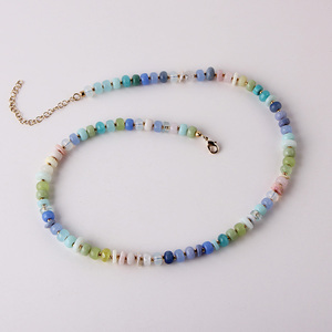 منتجات جديدة قلادة من الحجر الطبيعي للنساء سلسلة طويلة قلادة نسائية - Product Image 6