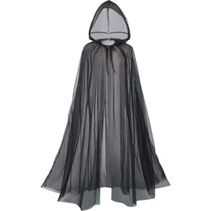 Costume da <span class=keywords><strong>Strega</strong></span> Medievale Mantello da Elfo per Donne Halloween Mantello con Cappuccio in Tulle Cosplay Vintage Abito da Fata per Matrimonio - Product Image 2