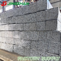Tube carré en acier galvanisé ERW 2x2 4x4 pouces, section creuse soudée, galvanisation à chaud, pour poteaux de clôture et cadres de portails