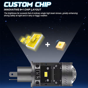 Xenplus P24A Mini objectif 130w 6000K voiture H4 Mini lentille de projecteur bi-led avec phares LED Laser lumière LED phare de projecteur H4 - Product Image 3