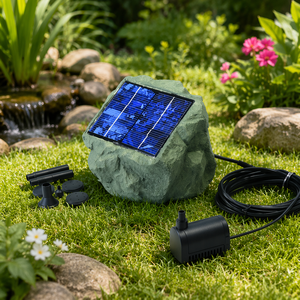 <span class=keywords><strong>Pompe</strong></span> à fontaine flottante solaire en plastique pour l'aménagement paysager et les décorations de jardin dans les bassins/pieux à chevaux extérieurs - Product Image 1