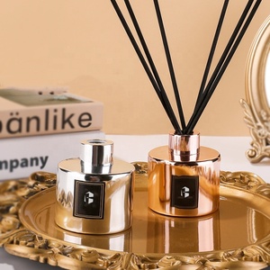 200ml hàng đầu xếp hạng fibre lau sậy sang trọng sậy khuếch tán bằng gỗ nắp nhà hương thơm thủy tinh trang trí sậy khuếch tán chai cho nhà - Product Image 4