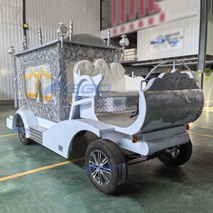 Véhicule de transport spécial 2026 électrique argenté – Cercueil électrique, charrette funéraire électrique - Product Image 1