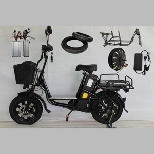 Vendi parti complete per bici da città elettriche da 16 pollici 60V ad alta potenza a due posti con pneumatici grassi cargo da solo - Product Image 1