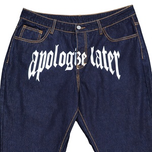 Jeans baggy Y2K personnalisés, streetwear hip-hop, pantalons en denim pour hommes, mode urbaine, personnalisation complète - Product Image 3