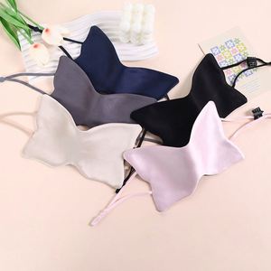 Masque de sommeil papillon de luxe pour femme en soie de mûrier 100% - Imprimé par transfert thermique toutes saisons - Product Image 2