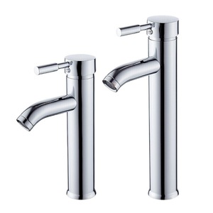 Modern Single <b>Handle</b> Basin Faucet Ceramic Valve Core Deck Mounted Single Hole <b>Copper</b> Finish Hot Cold Water - Product Image 3