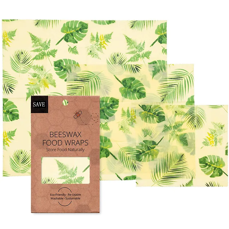 Balmumu kağıt balmumu gıda paketi çanta doğal alternatif plastik, biyobozunur yıkanabilir gıda sarma balmumu kullanımlık gıda Wrap