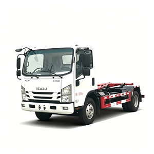 Camión de basura Isuzu de 10 toneladas con brazo gancho, camión de basura con brazo gancho, camión de basura con elevador de gancho, camión de basura con plataforma deslizante, camión de basura con contenedor desmontable - Product Image 1