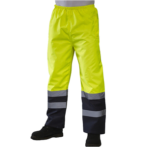 <strong>Hi</strong> <strong>Vis</strong> Men's Pants Waterproof Industrial Construction Trousers Work Wear Custom Winter Heavy Worker Reflective Safety Workwear - Product Image 3