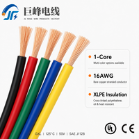 Cable Automotriz 16AWG GXL XLPE Reticulado para Cableado Interno de Automóviles, Cable Automotriz con Aislamiento XLPE para Motocicletas y Autopartes