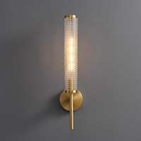 Lampe murale LED en cuivre doré VHModern, design romantique et chaleureux en verre, design post-moderne de luxe, taille personnalisée, salon, salle à manger