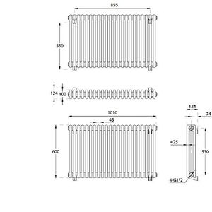 Great wall — radiateur chauffant central, colonne verticale, excellente qualité, modèle de créateur, chauffage de l'eau chaude - Product Image 6