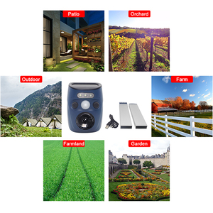 Sensor de repelente de perros y gatos ultrasónico con energí<span class=keywords><strong>a</strong></span> solar y eléctrica recargable, espantapájaros para asustar <span class=keywords><strong>a</strong></span> los pájaros en el jardín - Product Image 6
