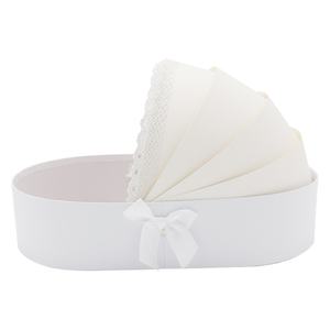 Panier-cadeau en carton en forme de berceau pour baby shower, arrangement floral de fraises sucrées - Product Image 3