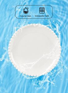 Service de vaisselle en porcelaine perlée couleur pistache avec un design moderne - Product Image 2