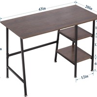 Escritorio de Computadora Compacto, Moderno y Minimalista de Madera para Dormitorio, Escritorio Rectangular para Estudiantes de Uso Doméstico