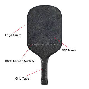 Pagaie de Pickleball T700 raw 12K en fibre de carbone bleue <span class=keywords><strong>Fusion</strong></span> texturée Pagaie de Pickleball thermoformée - Product Image 5