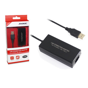Adaptateur de carte réseau <span class=keywords><strong>USB</strong></span> 2.0 <span class=keywords><strong>Dobe</strong></span> TNS-849 100 Mbps pour Nintendo Wii U, connexion LAN - Product Image 2