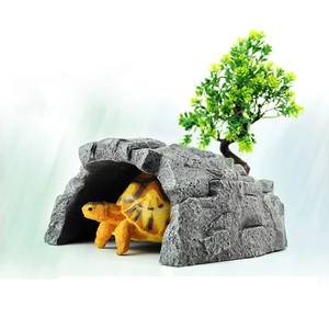 Ustovian hoogwaardige gesimuleerde stenen terrariumdecoratie voor reptielenverblijven, reptielenhokken en -holen - Product Image 3