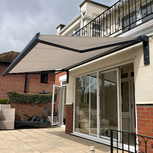 Auvent rétractable motorisé imperméable <span class=keywords><strong>pour</strong></span> terrasse extérieure, cassette intégrale en tissu de haute qualité, auvent 270 avec <span class=keywords><strong>kit</strong></span> d'<span class=keywords><strong>éclairage</strong></span> <span class=keywords><strong>LED</strong></span> - Product Image 5